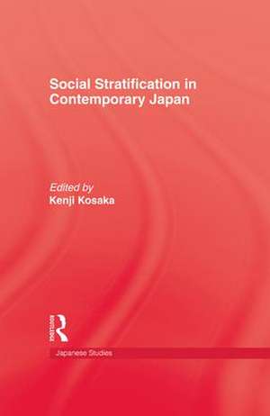 Social Stratification in Contemporary Japan de Kenji Kosaka