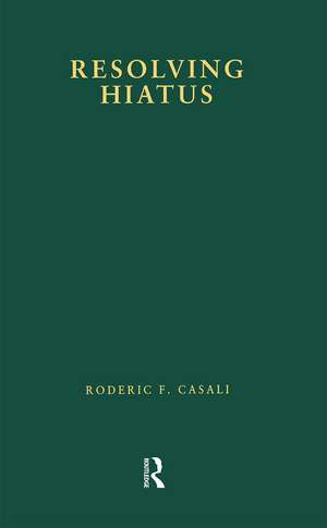 Resolving Hiatus de Roderic F. Casali