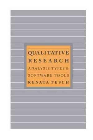 Qualitative Research: Analysis Types & Tools de Renata Tesch