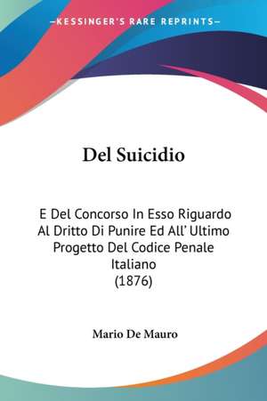 Del Suicidio de Mario De Mauro