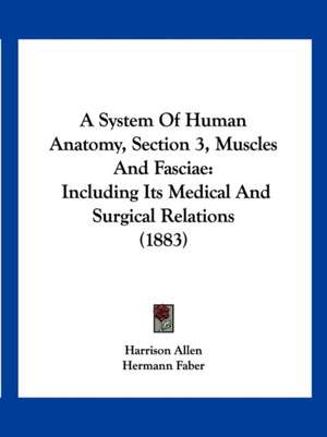 A System Of Human Anatomy, Section 3, Muscles And Fasciae de Harrison Allen