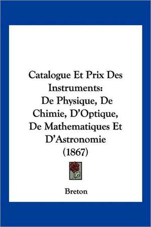 Catalogue Et Prix Des Instruments de Breton