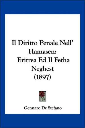 Il Diritto Penale Nell' Hamasen de Gennaro De Stefano