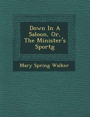 Down in a Saloon, Or, the Minister's Sport G de Mary Spring Walker