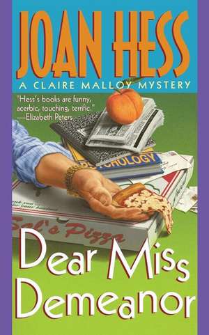 Dear Miss Demeanor de Joan Hess