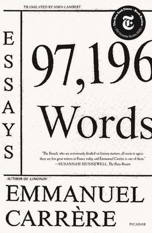 97,196 Words de Emmanuel Carrère