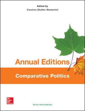 Annual Editions: Comparative Politics, 33/e de Caroline Westerhof