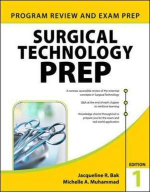 Surgical Technology PREP de Jacqueline Bak