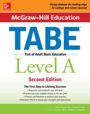 McGraw-Hill Education TABE Level A, Second Edition de Phyllis Dutwin