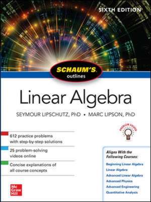 Schaum's Outline of Linear Algebra, Sixth Edition de Seymour Lipschutz