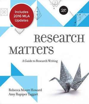 Research Matters MLA 2016 Update de Rebecca Moore Howard