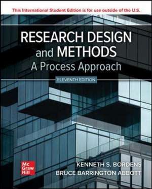 Research Design and Methods: A Process Approach ISE de Kenneth Bordens