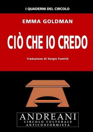 CIO Che IO Credo de Emma Goldman