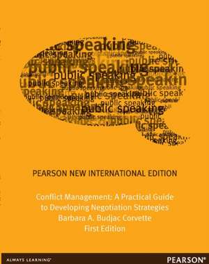 Conflict Management de Barbara Budjac Corvette