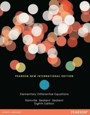 Elementary Differential Equations de Earl Rainville