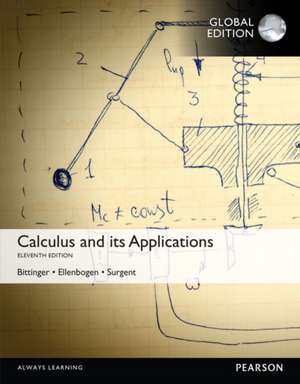 Calculus And Its Applications, Global Edition de David Ellenbogen