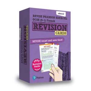 Pearson REVISE Edexcel GCSE French Revision Cards incl. online revision and audio - for 2025 exams