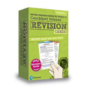 Pearson REVISE Edexcel GCSE Combined Science (Foundation): Revision Cards incl. online revision and quizzes - for 2025 and 2026 exams