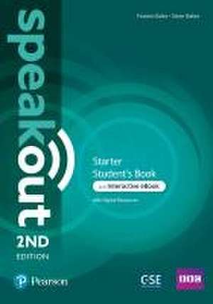 Speakout 2ed Starter Student's Book & Interactive eBook with Digital Resources Access Code de Frances Eales