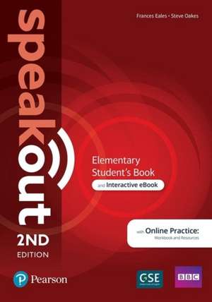 Speakout 2ed Elementary Student's Book & Interactive eBook with Digital Resources Access Code de Frances Eales