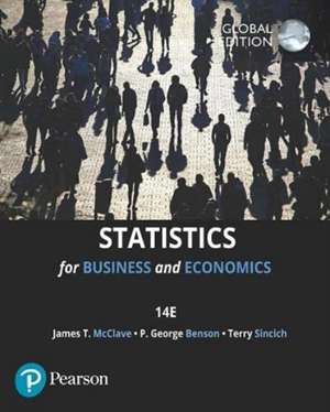 Statistics for Business & Economics, Global Edition de James McClave