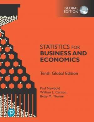 Statistics for Business and Economics, Global Edition de Paul Newbold