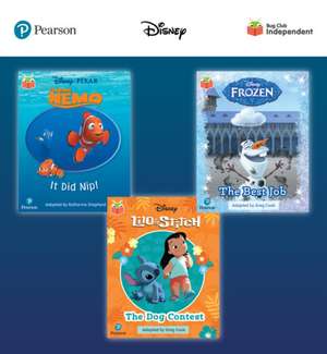 Pearson Bug Club Disney Reception Pack C, including decodable phonics readers for phases 2 and 3: Finding Nemo: It Did Nip!, Frozen: The Best Job, Lilo and Stitch: The Dog Contest de Catherine Baker
