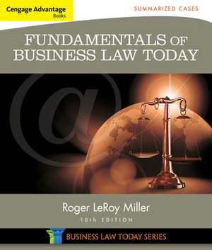 Cengage Advantage Books: Summarized Cases de Roger LeRoy Miller