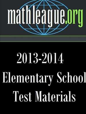 Elementary School Test Materials 2013-2014 de Tim Sanders