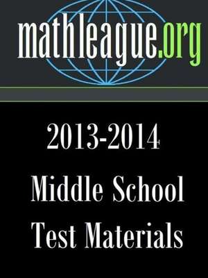 Middle School Test Materials 2013-2014 de Tim Sanders