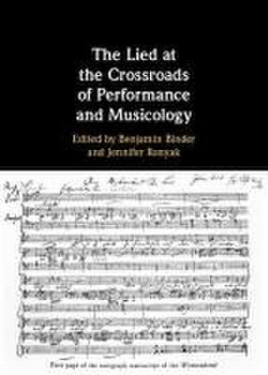 The Lied at the Crossroads of Performance and Musicology de Benjamin Binder