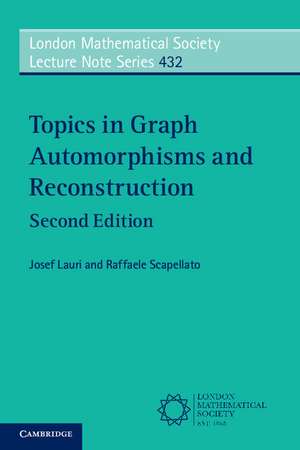 Topics in Graph Automorphisms and Reconstruction de Josef Lauri