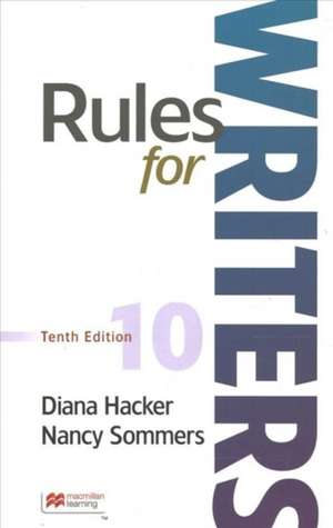 Hacker, D: Rules for Writers (Paperbound)