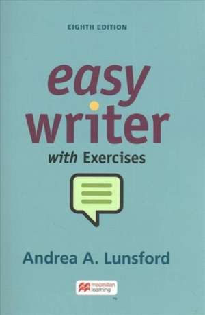 Easywriter with Exercises de Andrea A Lunsford