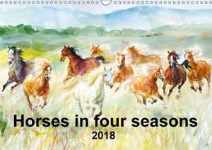 Horses in four seasons 2018 (Wall Calendar 2018 DIN A3 Landscape) de Zenon Aniszewski