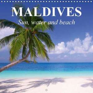 Maldives - Sun, water and beach (Wall Calendar 2018 300 × 300 mm Square) de Elisabeth Stanzer