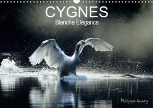 CYGNES. Blanche Elégance (Calendrier mural 2020 DIN A3 horizontal) de Philippe Henry