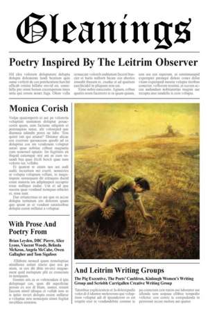 Gleanings - Poetry Inspired by the Leitrim Observer de Monica Corish