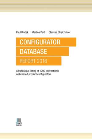 Configurator Database Report 2016 de Paul Blazek