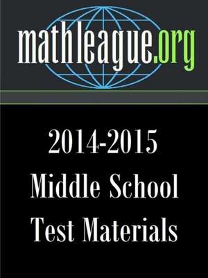 Middle School Test Materials 2014-2015 de Tim Sanders