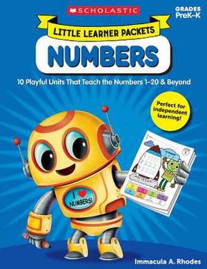 Little Learner Packets: Numbers de Immacula Rhodes