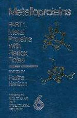 Metalloproteins: Part 1: Metal Proteins with Redox Roles de P.M. Harrison