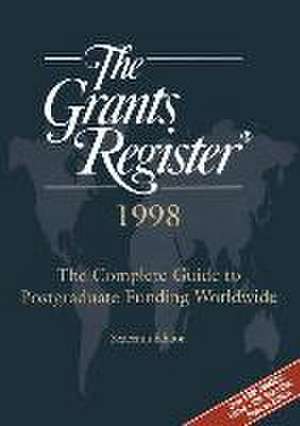 The Grants Register® 1998 de Ruth Austin