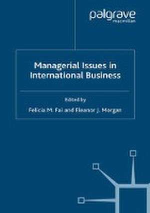 Managerial Issues in International de F. Fai