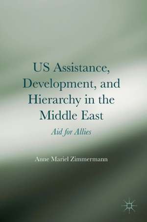 US Assistance, Development, and Hierarchy in the Middle East: Aid for Allies de Anne Mariel Zimmermann