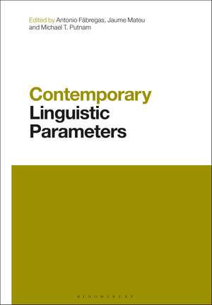 Contemporary Linguistic Parameters de Antonio Fabregas