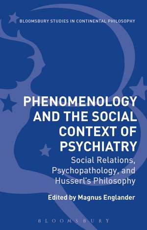 Phenomenology and the Social Context of Psychiatry: Social Relations, Psychopathology, and Husserl's Philosophy de Magnus Englander