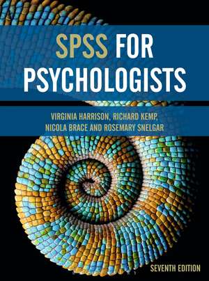 SPSS for Psychologists de Virginia Harrison