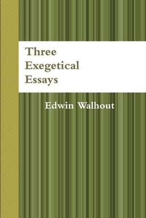 Three Exegetical Essays de Edwin Walhout