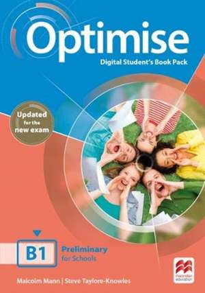 Mann, M: Optimise B1 Digital Student's Book Pack de Steve Taylore-Knowles